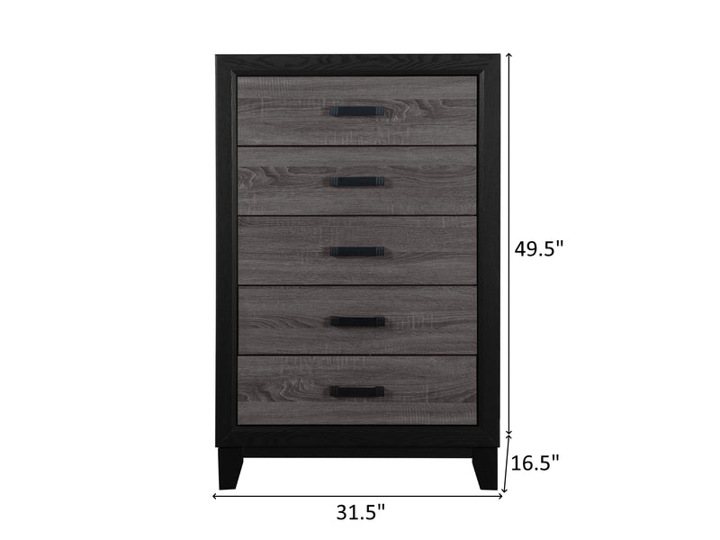 Lisbon 31.5" Wide 5 Drawer Chest