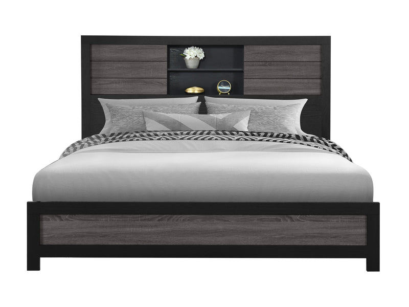 Lisbon Bookcase Platform Bed