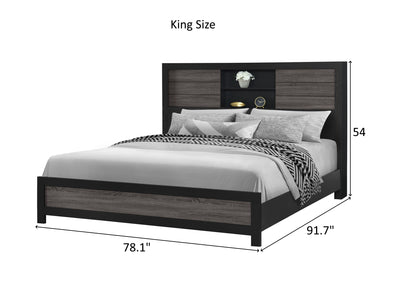 Lisbon Bookcase Platform Bed