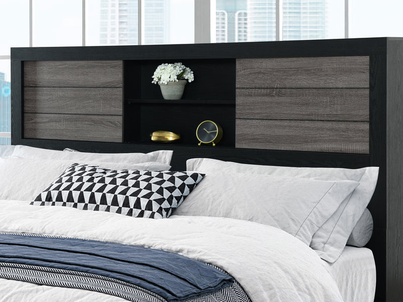 Lisbon Bookcase Platform Bed