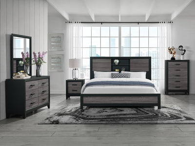 Lisbon Bookcase Platform Bed