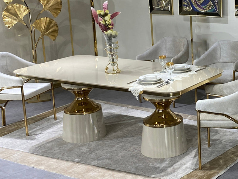 Lizbon Kanss 10 Person Dining Room Set