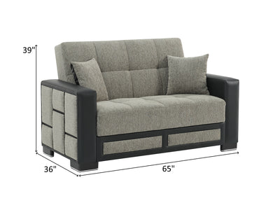 Loft 65" Wide Convertible Loveseat