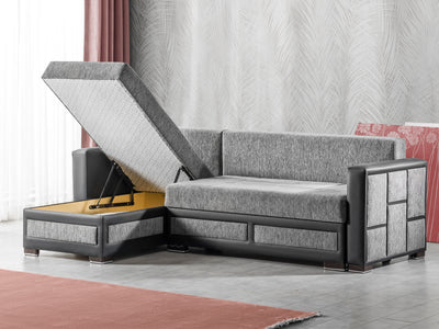 Loft 96" Wide Convertible Sleeper Sectional