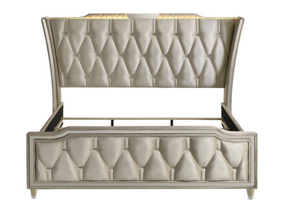 Lorient LED Upholstered Platform Bed