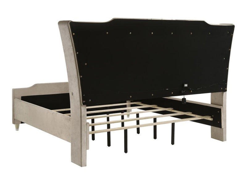 Lorient LED Upholstered Platform Bed