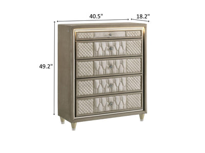 Lorient 40.5" Wide 5 Drawer Chest