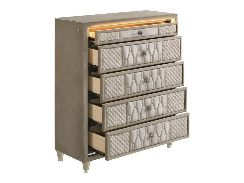 Lorient 40.5" Wide 5 Drawer Chest