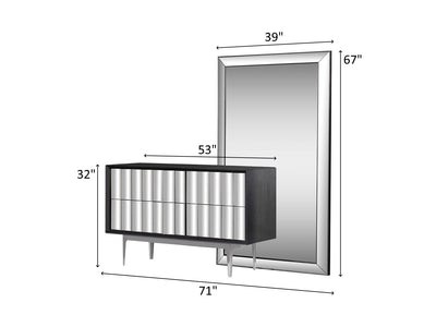 Luca 53" Wide Dresser With Mirror