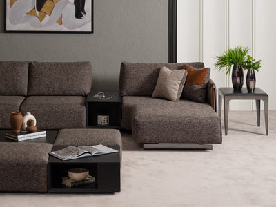 Luca Coffee Table With Pouf
