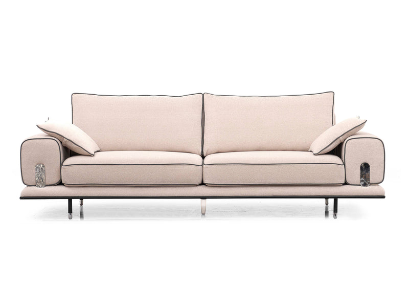 Luccas Silver Living Room Set
