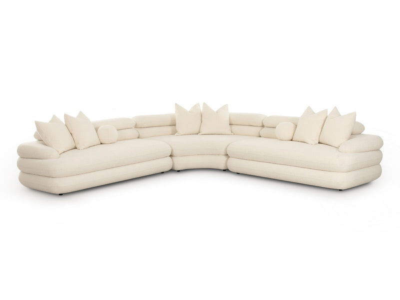 Lulu 109.1" / 109.1" Wide Curved Sectional