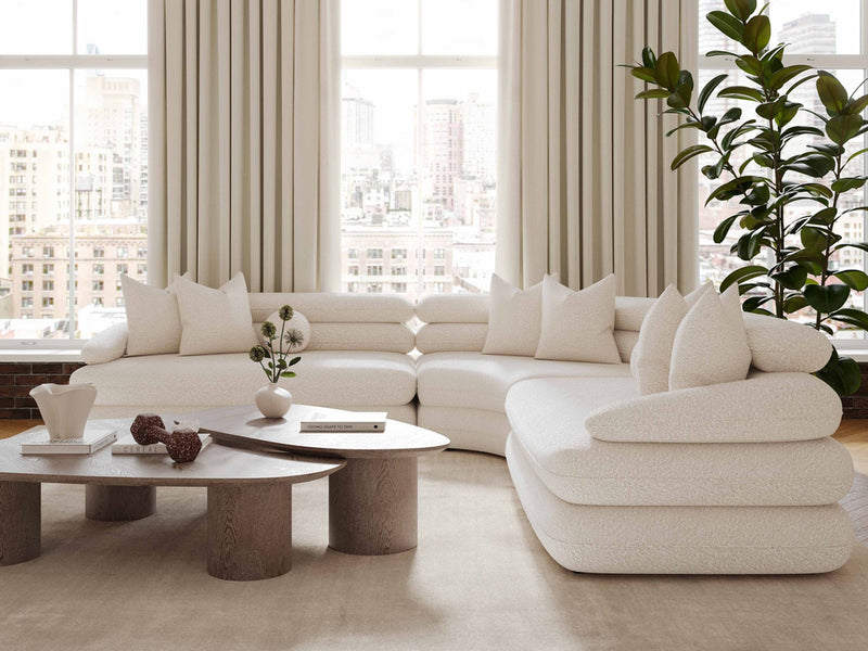 Lulu 109.1" / 109.1" Wide Curved Sectional