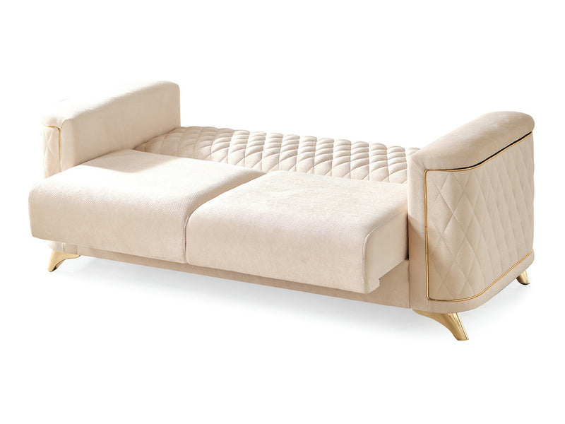 Luna Gala 72" Wide Convertible Loveseat