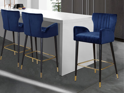 Luxe Velvet Bar Stool (Set of 2)