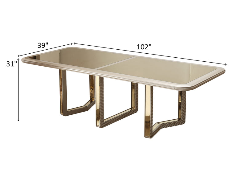 Madrid 102" Wide 10 Person Dining Table