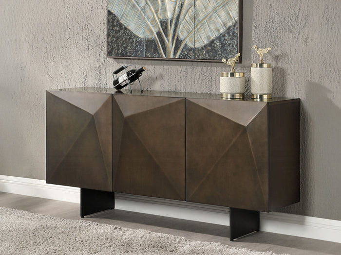 Malika 63" Wide 3 Door Buffet
