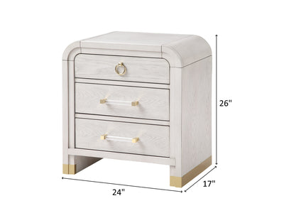 Malmo 26" Tall 3 Drawer Nightstand
