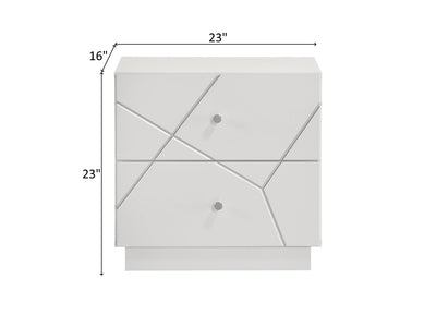 Manhattan 23" Tall 2 Drawer Nightstand