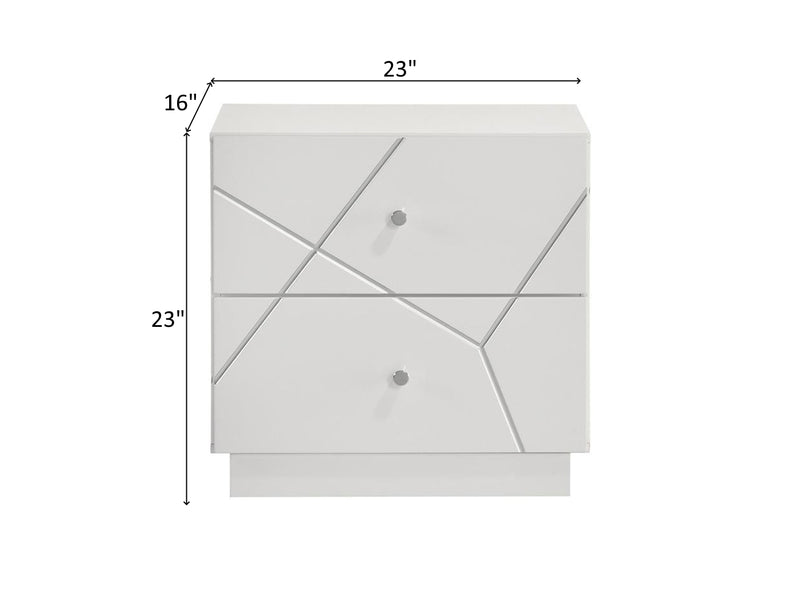 Manhattan 23" Tall 2 Drawer Nightstand