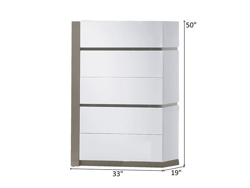 Manila 33" Wide 5 Drawer Chest