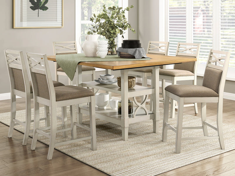 Maribelle 5910 4-6 Person Counter Height Dining Room Set