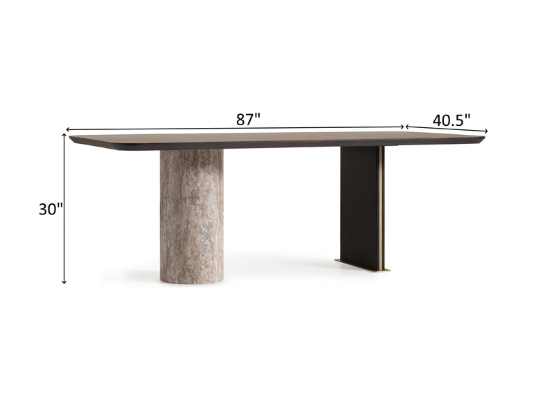 Marmo 87" Wide Dining Table