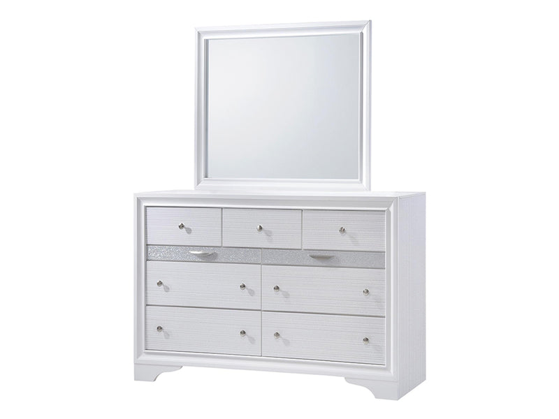 Matrix 63" Wide 9 Drawer Dresser With Mirror