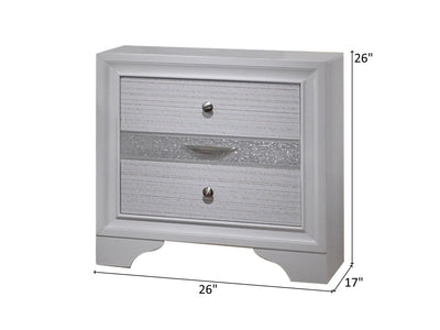 Matrix 26" Tall 3 Drawer Nightstand