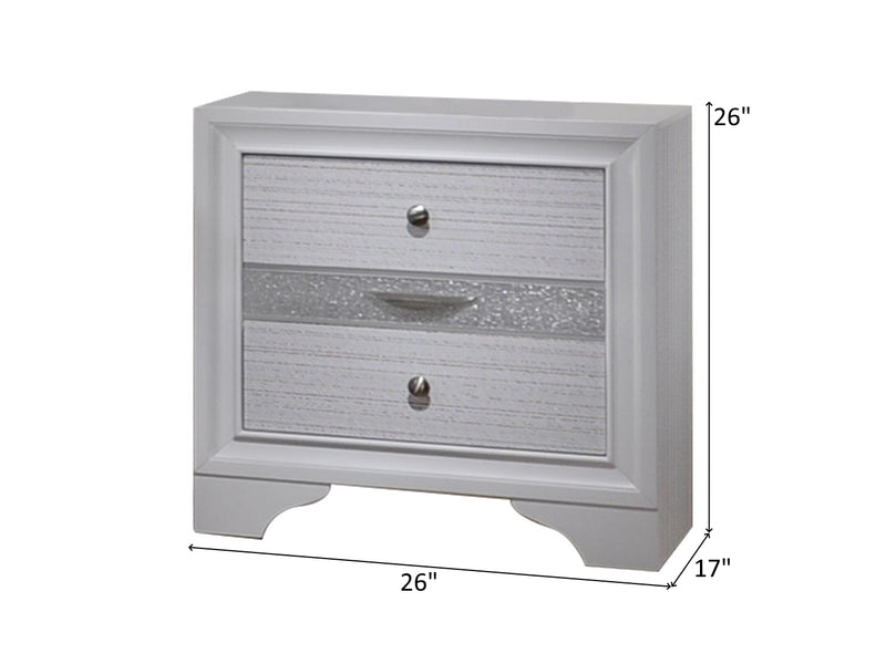 Matrix 26" Tall 3 Drawer Nightstand