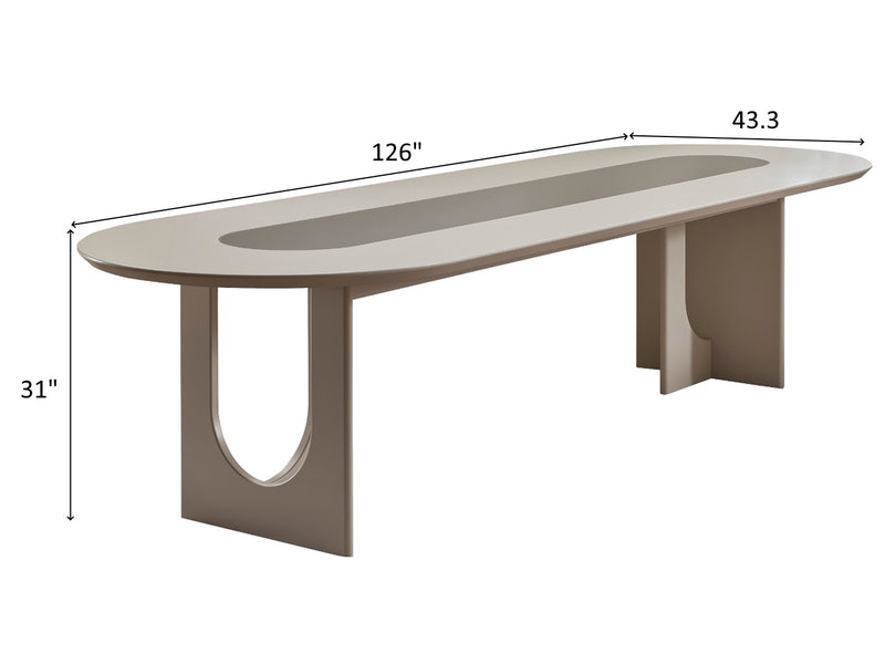 Parma Max 126" Wide 12 Person Dining Table