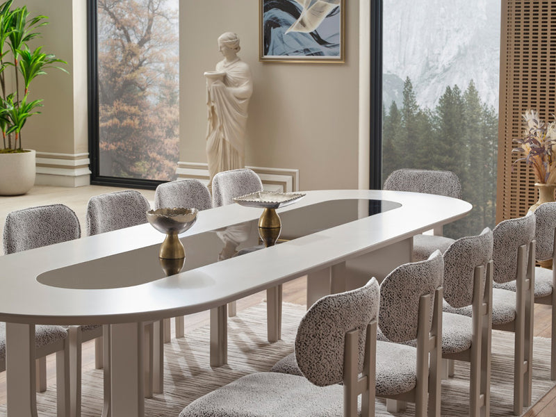 Parma Max 126" Wide 12 Person Dining Table