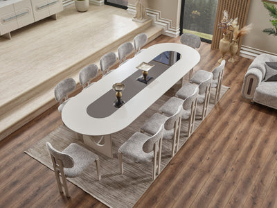 Parma Max 126" Wide 12 Person Dining Table