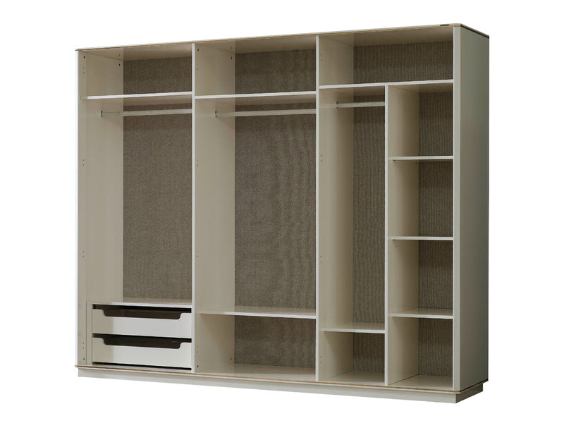 Zen 102" Wide 6 Door Wardrobe