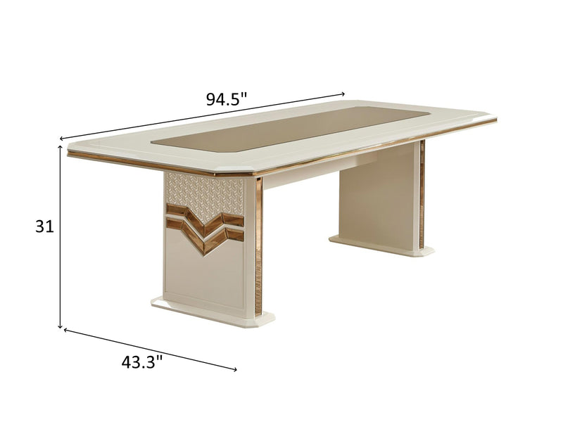 Zen 94.5" Wide 8 Person Dining Table