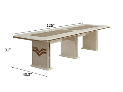 Zen 126" Wide 12 Person Dining Table