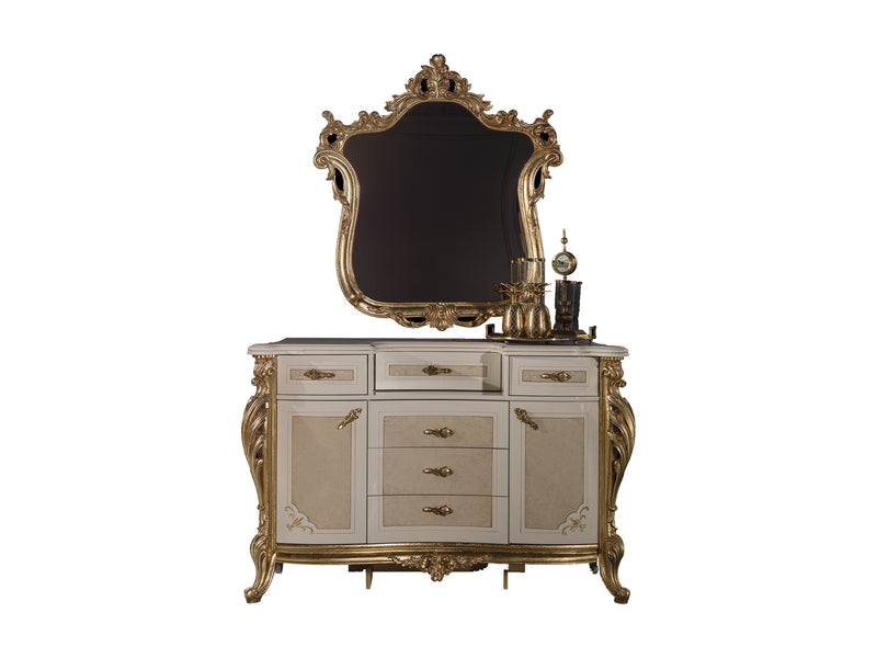 Marcus Traditional Dresser With Mirror