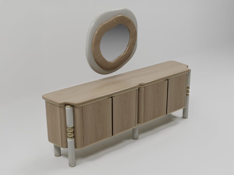 Tokyo Mazzi 4 Door Buffet With Mirror