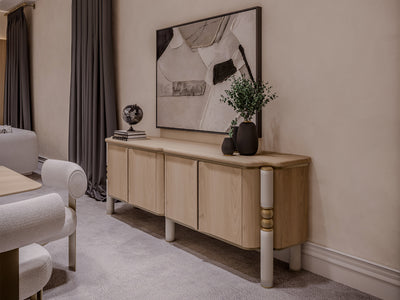 Tokyo Mazzi 4 Door Buffet With Mirror