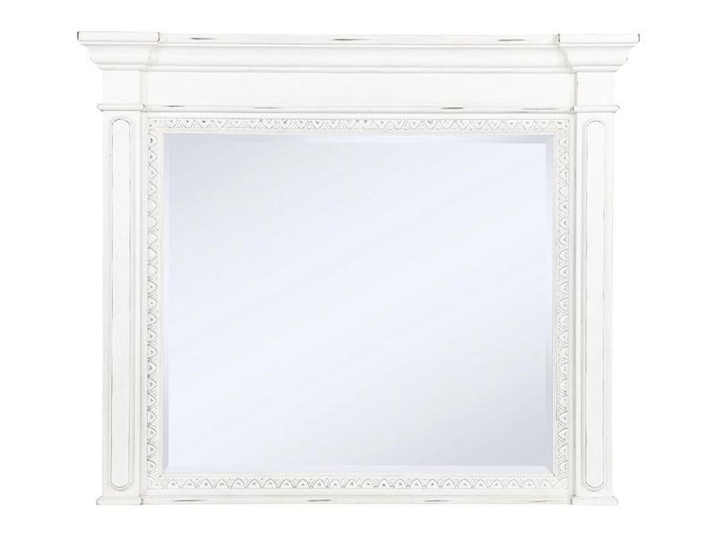 McKinney Vintage 73.7" Wide 6 Drawer Dresser With Mirror