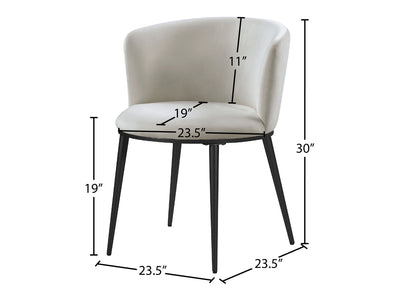 Skylar 23.5" Wide Velvet Dining Chair (Set of 2)