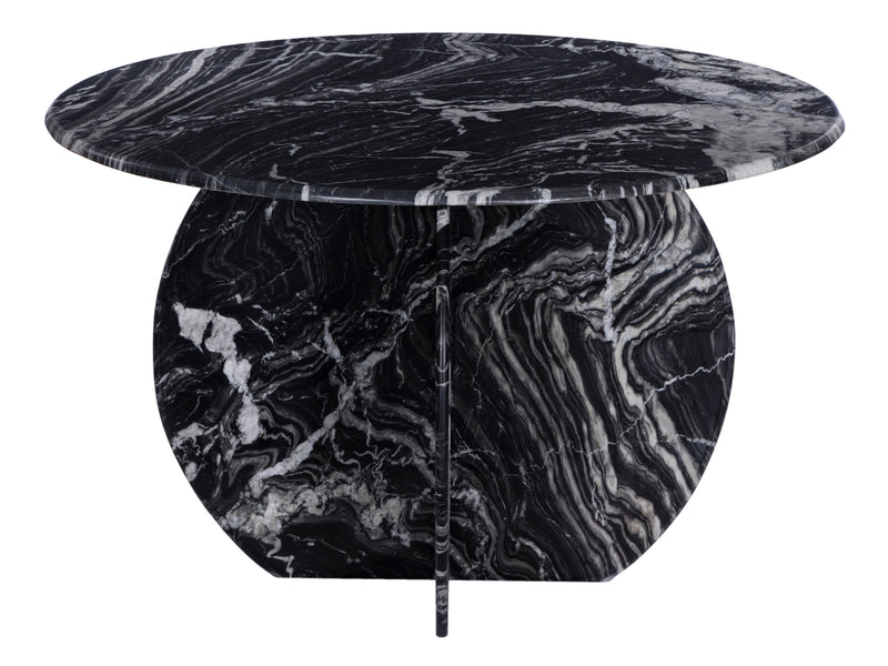 Formentera 48" Wide Handcrafted Genuine Marble Round Dining Table ...