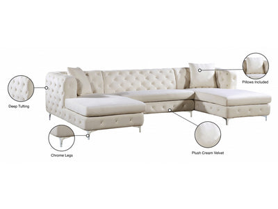 Gail 127" Wide U Sectional