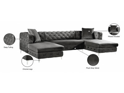 Gail 127" Wide U Sectional