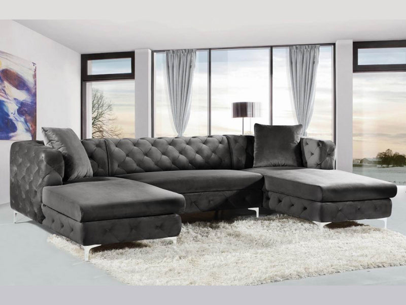 Gail 127" Wide U Sectional