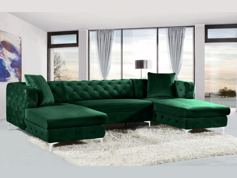Gail 127" Wide U Sectional