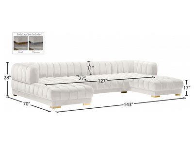Gwen Meri 143" Wide U Sectional