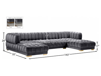 Gwen Meri 143" Wide U Sectional