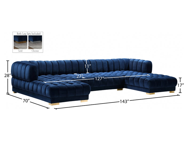 Gwen Meri 143" Wide U Sectional