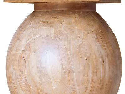 Halton 52" Wide Acacia Wood Round Dining Table
